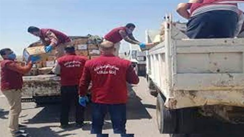 توزيع شنط مواد غذائية