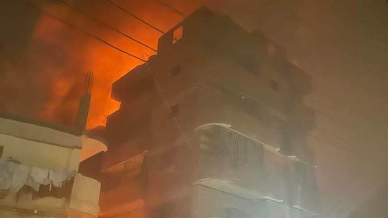 حريق بأحد المنازل