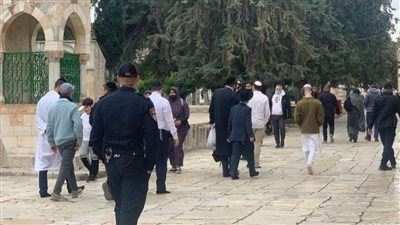 مئات المستوطنين يقتحمون الأقصى بمناسبة عيد الفصح اليهودي