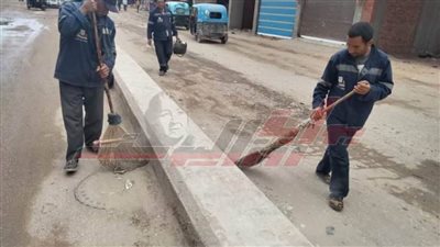 متابعة حملات النظافة والتجميل الموسعة بالحامول في كفر الشيخ 