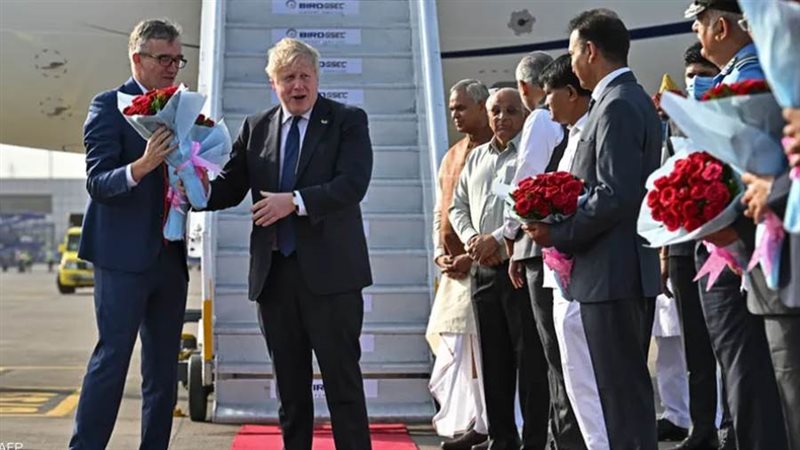 جونسون يصل إلى الهند