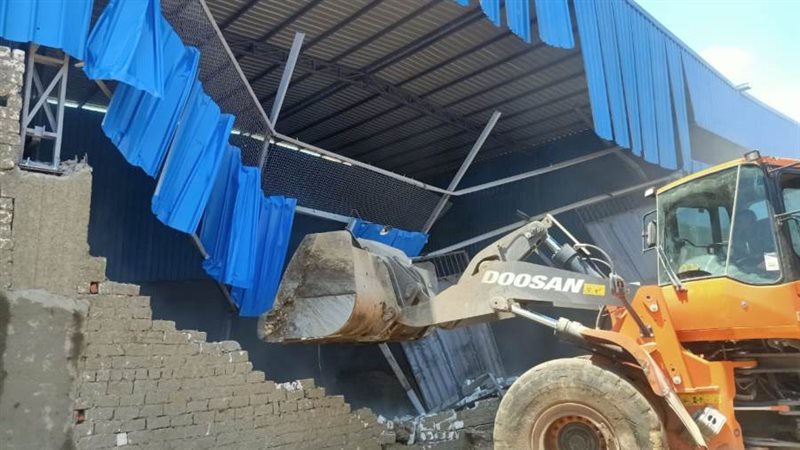 جانب من الإزالة