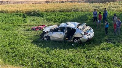 إصابة 8 أشخاص في انقلاب سيارة بالطريق الزراعي في بنها