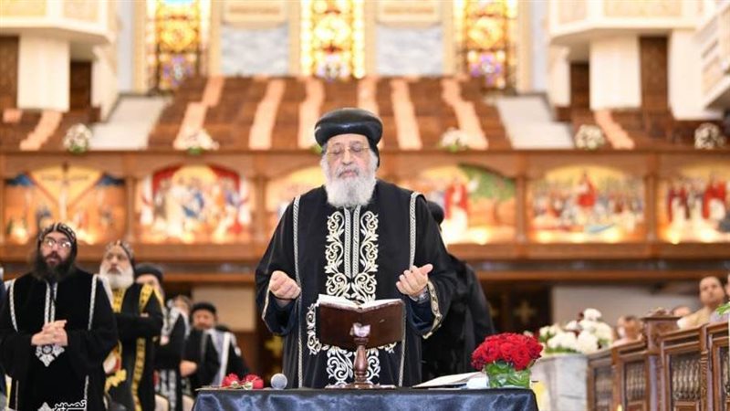 البابا تواضروس اثناء