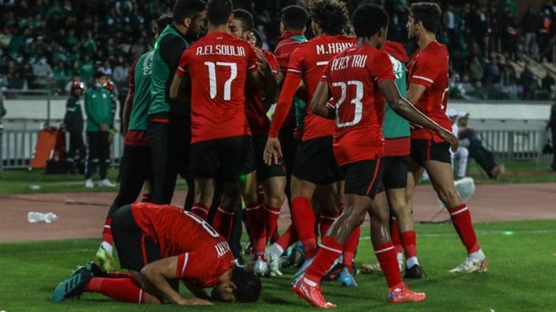 أحتفال الأهلي بالفوز