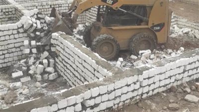 إزالة 21 حالة تعد على الأراضي الزراعية وأملاك الدولة بـ 5 مراكز بالمنيا