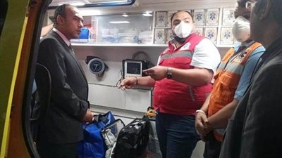 نائب محافظ المنيا يتفقد أحد تمركزات الإسعاف لمراجعة سير العمل وخطة التأمين