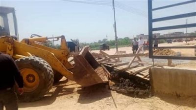 إزالة 10 حالات تعدٍ على الأراضي الزراعية وأملاك الدولة بالبحيرة