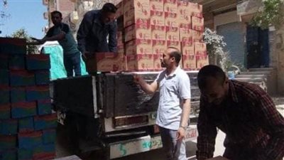 تموين ههيا: ضبط 2 طن مواد غذائية مجهولة المصدر خلال حملة تفتيشية بالشرقية