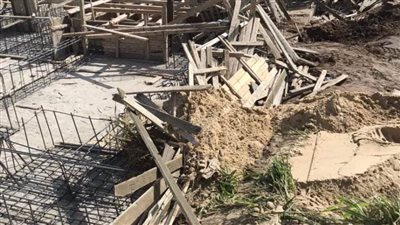 إزالة تعدى فى المهد على أرض زراعية بقرية نفيشة 