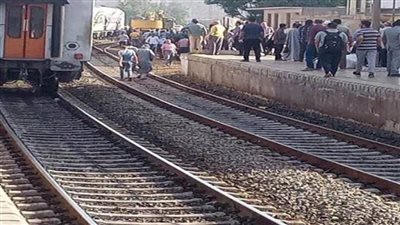 مصرع شخصين في حادث تصادم قطار بمزلقان بلتان بطوخ