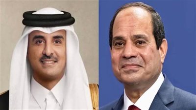 الرئيس السيسي يهنئ هاتفيا أمير قطر بعيد الفطر