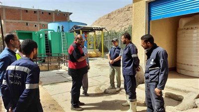 خلال إجازة عيد الفطر: رئيس مياه سوهاج يتفقد الأعمال بقرى حياة كريمة بساقلتة 