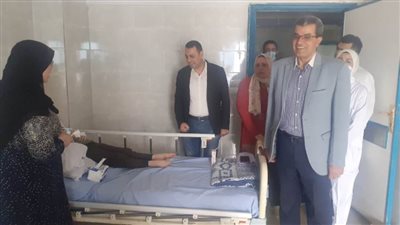 مدير التأمين الصحى يطمئن على مرضى مستشفى النيل بشبرا الخيمة 