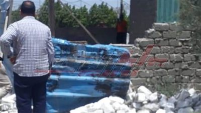 في ثاني أيام العيد .. إزالة التعديات على الأراضي الزراعية بكفر الشيخ