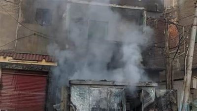 نشوب حريق بمحول كهرباء بمنيا القمح 