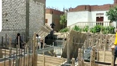 مراكز المنيا تواصل إيقاف أعمال البناء المخالف والتصدي للتعدي على الأراضي الزراعية