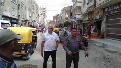 رفع الباعة الجائلين من الشوارع والأرصفة بمدينة كفر الشيخ