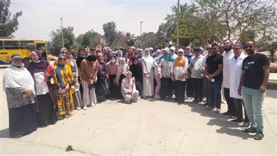 زيارة ميدانية لطلاب كلية البنات بجامعة عين شمس لمحطة معالجة صرف صحي سرابيوم