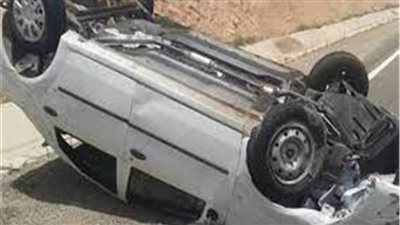 إصابة عائلة كاملة إثر حادث انقلاب سيارة بالإسماعيلية 