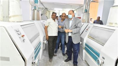 محافظ أسيوط يترأس لجنة مكبرة لمتابعة سير العمل بالمطاحن الخاصة بمنطقة عرب العوامر الصناعية