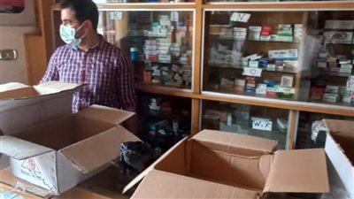 ضبط ٣٠٠٠ صنف أدوية بشرية مجهولة المصدر في حملة بالبحيرة