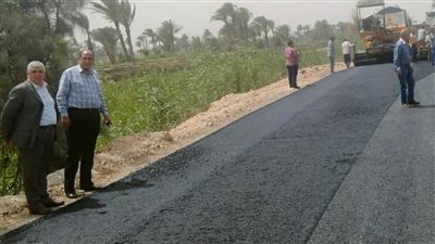 رصف طريق إهناسيا/ قاي ورفع الإشغالات وتكثيف الرقابة التموينية على المخابز 