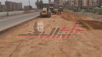 السكرتير العام المساعد تتابع رصف الطرق المختلة بكفر الشيخ