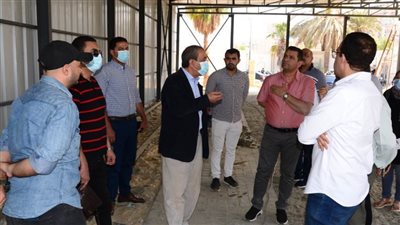 محافظ الإسماعيلية يتفقد الأعمال الإنشائية للمعرض الدائم بالشيخ زايد 