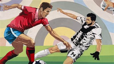 جدارية فنية لبطولات نادى الطيران