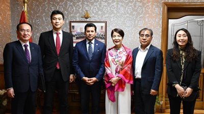 وزير الرياضة يلتقي رئيسة الوفد الكوري بالوادا ومستشار مدينة بوسان الكورية