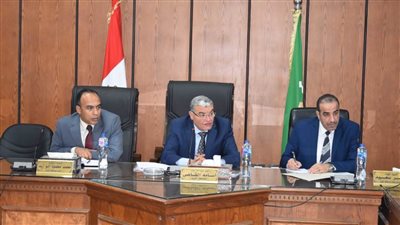 محافظ المنيا يتابع نسب ومعدلات تنفيذ مشروعات المبادرة الرئاسية 