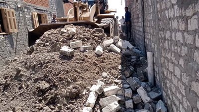 إزالة 7 حالات تعدٍ على الأراضى الزراعية وأملاك الدولة بالبحيرة