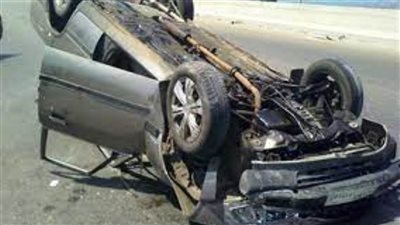 إصابة 13 شخصا في انقلاب سيارة بالطريق الزراعي في طوخ