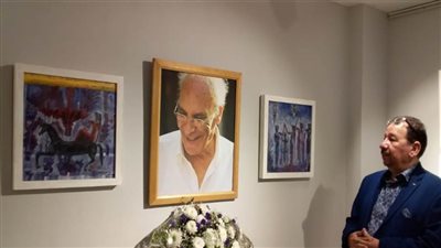 ركن خاص لأعمال التشكيلي الراحل أحمد نبيل سليمان بجاليري (ضي)