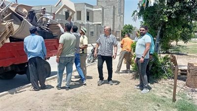 حملة لإزالة الإشغالات بحي ثالث الإسماعيلية
