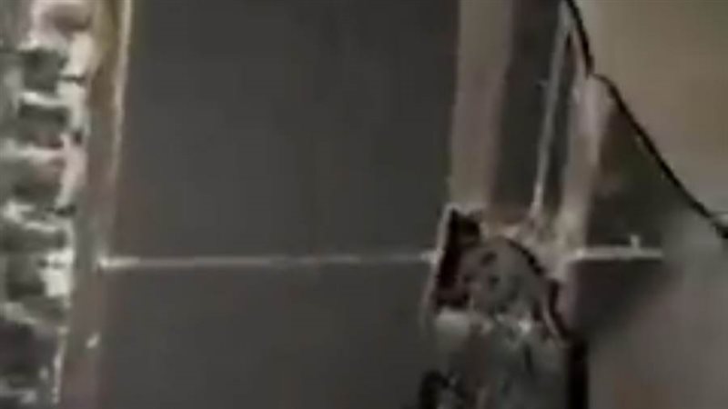 جانب من حريق الشقه