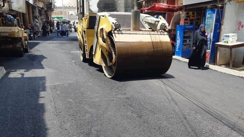 أعمال الرصف بالمنوفية