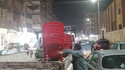 رفع ٨٩٠ حالة إشغال طريق وتحرير ١٨ إنذارا منتوعا فى حملة بالبحيرة