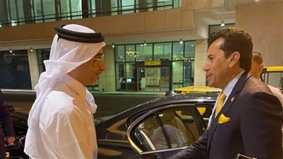 وزير الرياضة يستقبل نظيره القطري بمطار القاهرة استعدادًا لاجتماعات مجلس وزراء الشباب العرب 