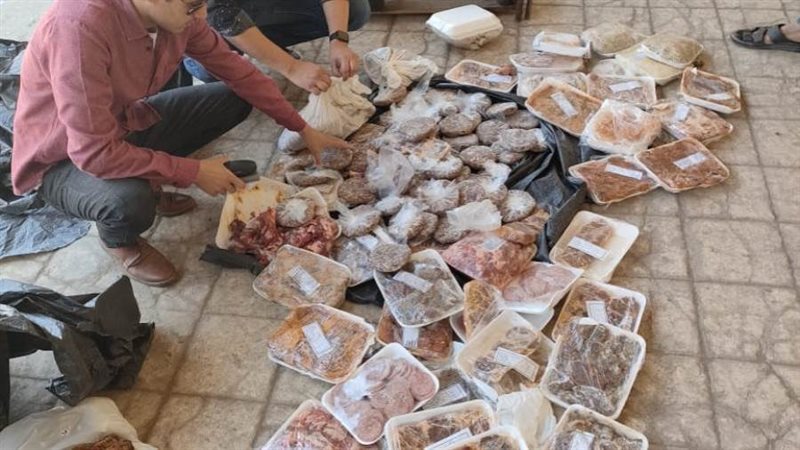 ضبط 52 كجم لحوم غير