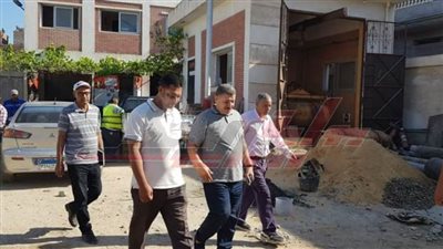 العضو المنتدب لشركة مياه كفر الشيخ يتفقد مشروعات 