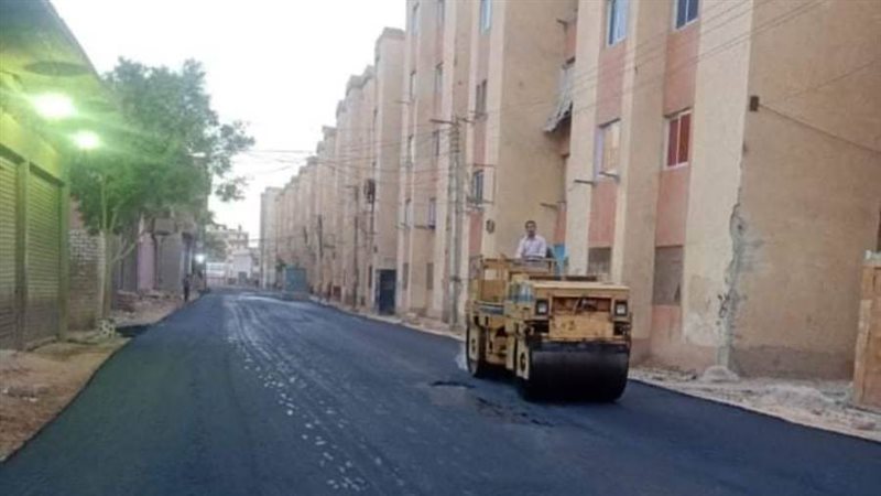 رصف طرق بالمنيا