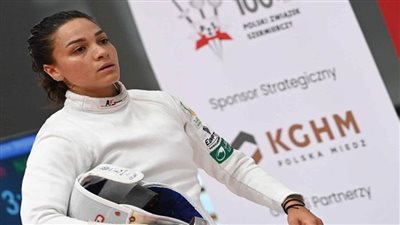 ناردين إيهاب تتأهل إلى دور الـ 32 بكأس  العالم لسلاح سيف المبارزة ببولندا