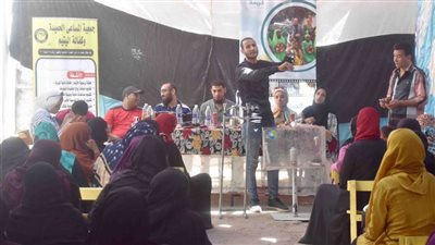 بمشاركة القابضة للمياه القافلة المائية تصل مركز المنشأة بسوهاج