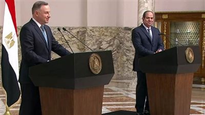 ننشر نص كلمة الرئيس السيسي خلال المؤتمر الصحفي المشترك مع رئيس جمهورية بولندا