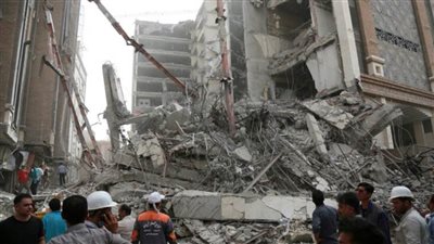 ارتفاع حصيلة انهيار المبنى في جنوب غرب إيران إلى 34 قتيلا