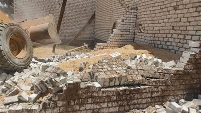 إزالة 9 حالات تعدي على الأراضي الزراعية بـ 3 مراكز بالمنيا