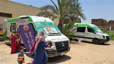 الكشف على ١٢١٦ مواطناً فى قافلة طبية مجانية بقرية الحدين بالبحيرة