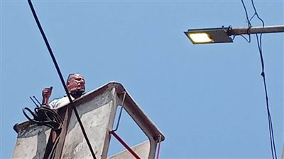 رفع كفاءة الإضاءة العامة والصيانة بنطاق حي غرب بالإسكندرية